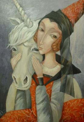 The girl and the unicorn. Panina Kira