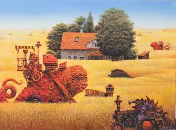 Foraging In The Field (By Yerka).  