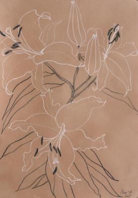 white lilies. Nikiforova Alyona