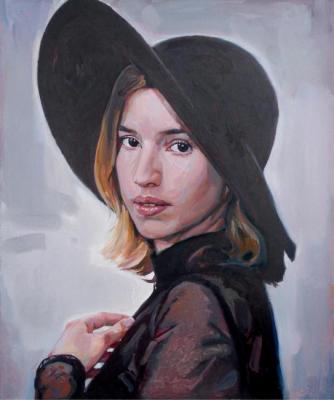 Girl in felt hat. Taranov Viacheslav