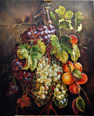 Grapes and apricots. Komarovskaya Yelena