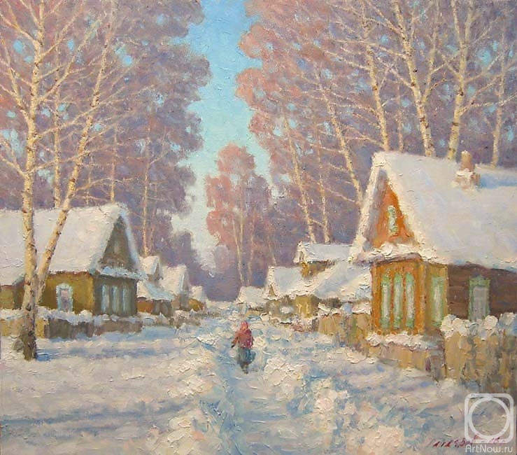 Gaiderov Michail. Winter day in the village