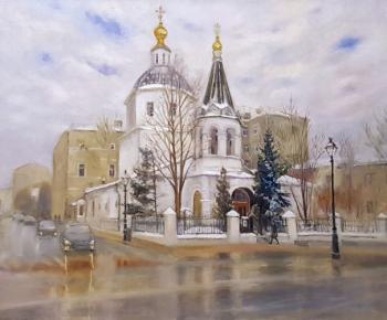 Church. Bolshaya Nikitskaya street, Moscow. Malyusova Tatiana
