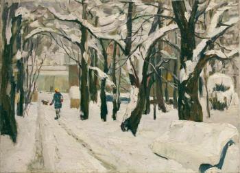Winter in the park (The Footpath). Amasyan Pavel
