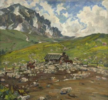 Shepherd's booth on the river Tse-tse (Honored Artist). Amasyan Pavel