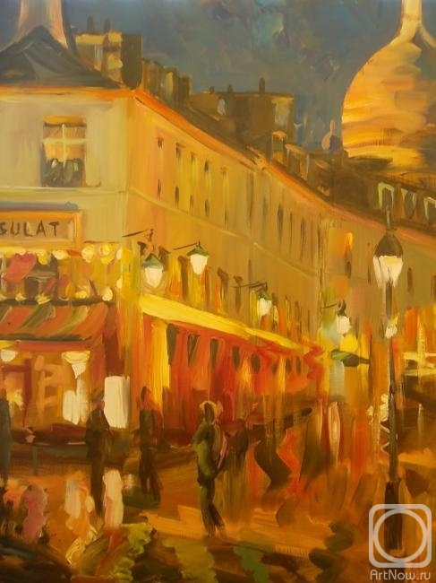 Korolev Andrey. Montmartre at night