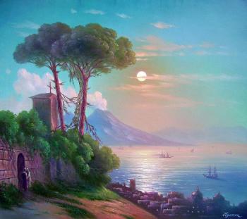 Neapolitan night with views of the Vesuvius. Kulagin Oleg