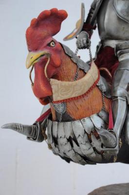 Knight on the rooster