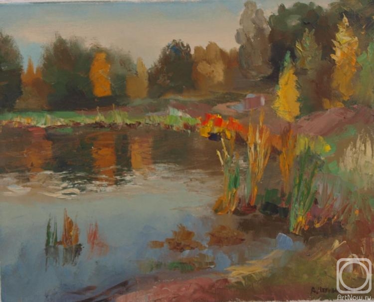 Chernyy Alexandr. The pond in the Park.Chelny