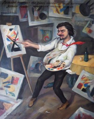 The painful birth of a masterpiece. Malevich was working on his most famous painting "Black Square" (The Masterpiece). Hapilov Nikolay