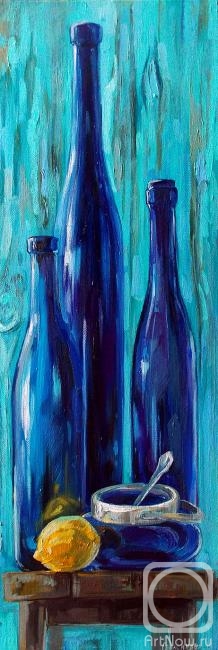 Gerasimova Natalia. Sapphire bottles