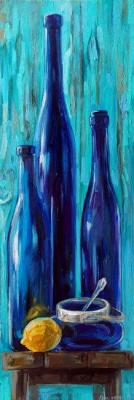 Sapphire bottles. Gerasimova Natalia
