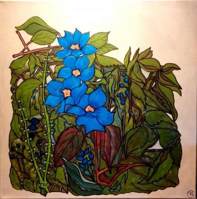 Potapova Elena Genrihovna. Blue Flower