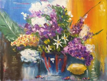 50 shades of spring on canvas. Zhadko Grigory