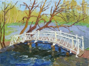 Bridge. Spring in Tarkhany. Vilkova Elena