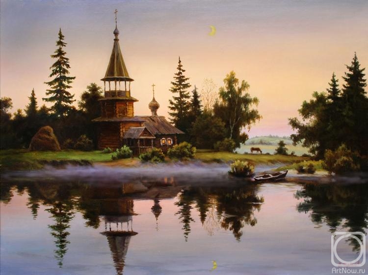 Cherkasov Vladimir. Fog over the lake