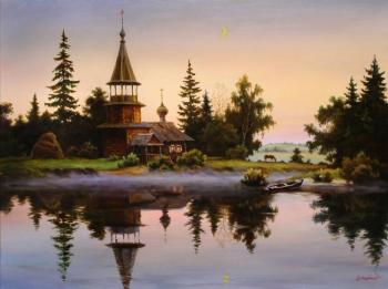 Fog over the lake. Cherkasov Vladimir