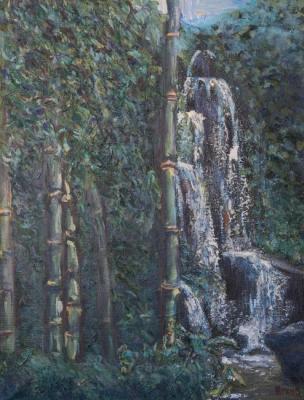 Waterfall Sekumpul, Bali (Draw A Waterfall). Zhukov Alexey