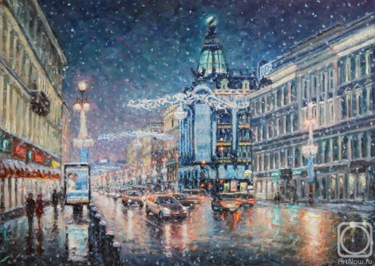 Razzhivin Igor. Christmas lights Nevsky Prospekt