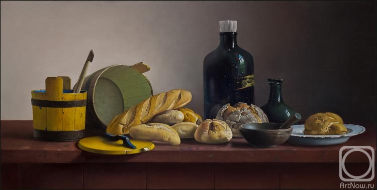 Elokhin Pavel. Still life with bread