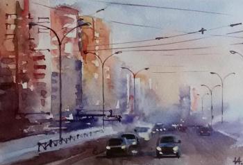 Sunset on Fuchika Street. Ekaterinburg. Anikina Irina