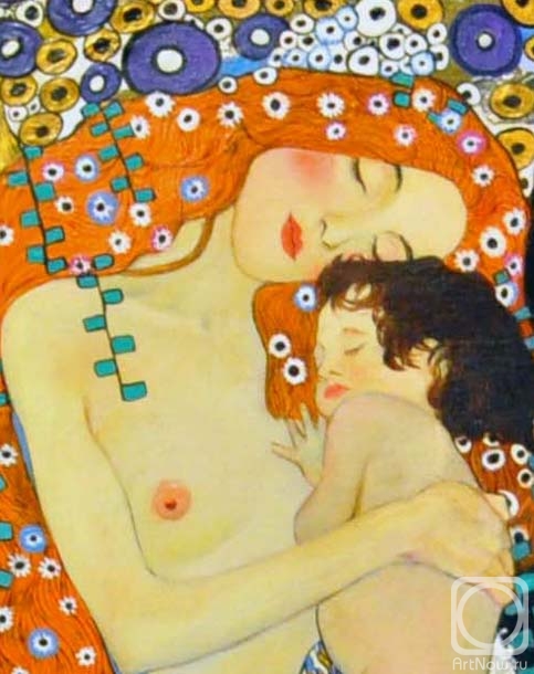 Zhukoff Fedor. Motherhood 2 (in explanation of Klimt)