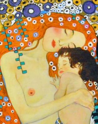 Motherhood 2 (in explanation of Klimt) (Moscow Child). Zhukoff Fedor