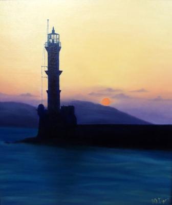 Lighthouse in Crete. Rustamian Julia