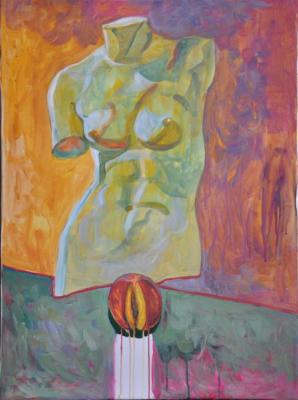 Venus and peach. Frolova Alina