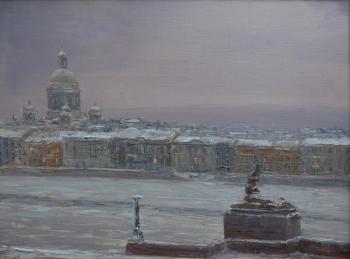 Evening coming (Isaaks Cathedral). Solovev Alexey