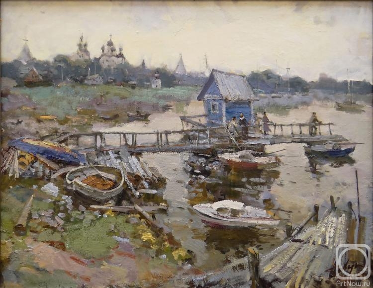 Lukash Anatoliy. On the pier. The White sea. Solovki