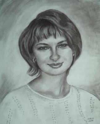 A blonde girl, from a photo (Commission Portrait). Dobrovolskaya Gayane