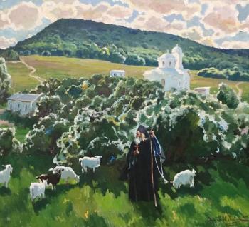 Father Gabriel in the vicinity of the monastery of the Holy Apostle and Evangelist Luke. Shevchuk Vasiliy