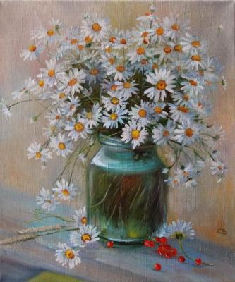 Картина «Ромашки и смородина»