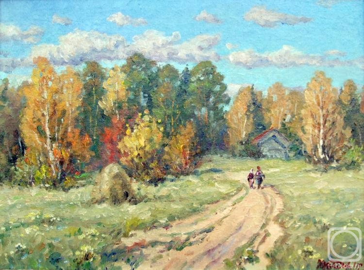 Fedorenkov Yury. Autumn. The road to the village Mashino