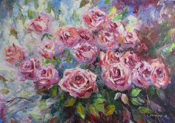 The warm breath of roses on a winter day. Kruglova Svetlana