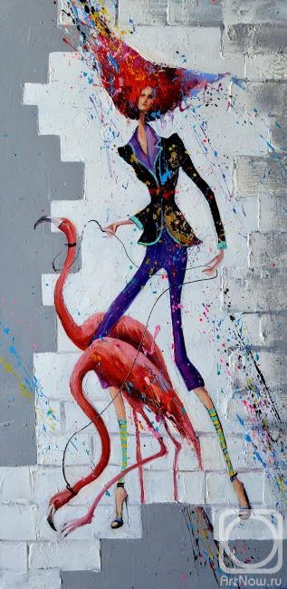art-деко в стиле лофт» картина Моисеевой Лианы маслом на холсте — купить на ArtNow.ru