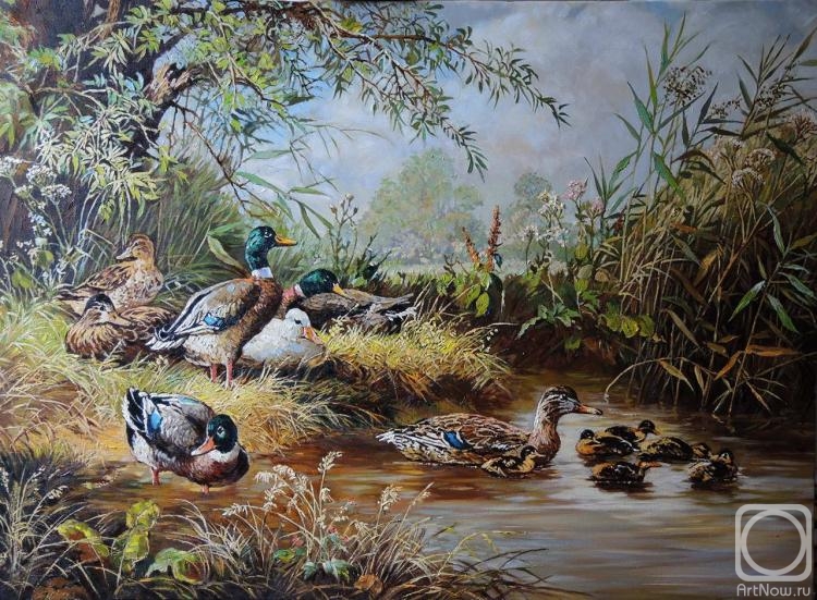 Simonova Olga. Copy of a picture of Hyubert Kaplan of "Duck"