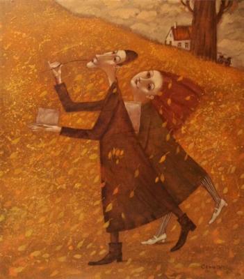 Poet and autumn. Serjantova Olesja