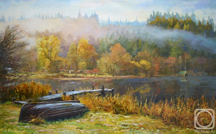 Panov Eduard. Fog over the river