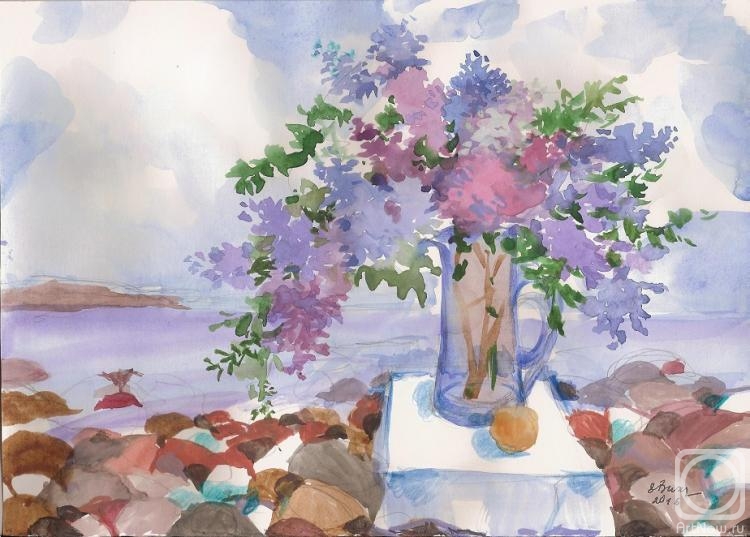 Vihrova Evgeniya. Lilac Bouquet by the Gulf of Finland