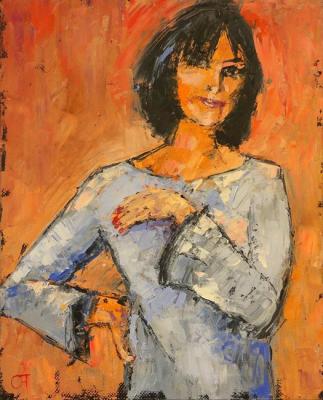 Dress with wide sleeves. Averchenkov Oleg