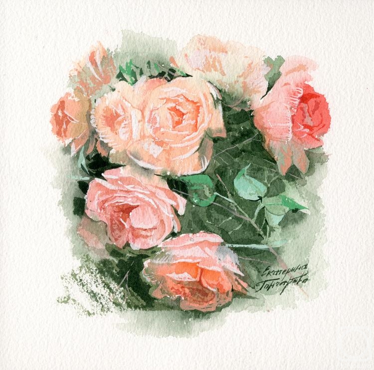 Goncharova Katherina. Roses
