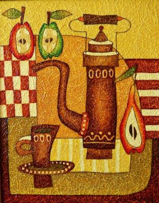 Still life apples. Davydov Oleg