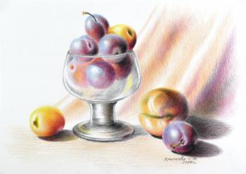 Still life with plums. Khrapkova Svetlana