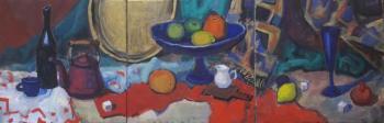 Still life with blue objects
