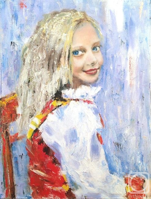 Zhadko Grigory. Shrovetide. Girl in a sundress