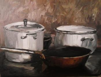 Two pots and a frying pan. Toporkov Anatoliy
