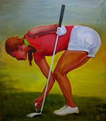 Golfer (Painting Golf). Himich Alla