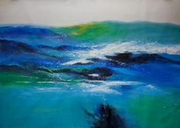 Abstraction. Behind the blue hills. Vevers Christina